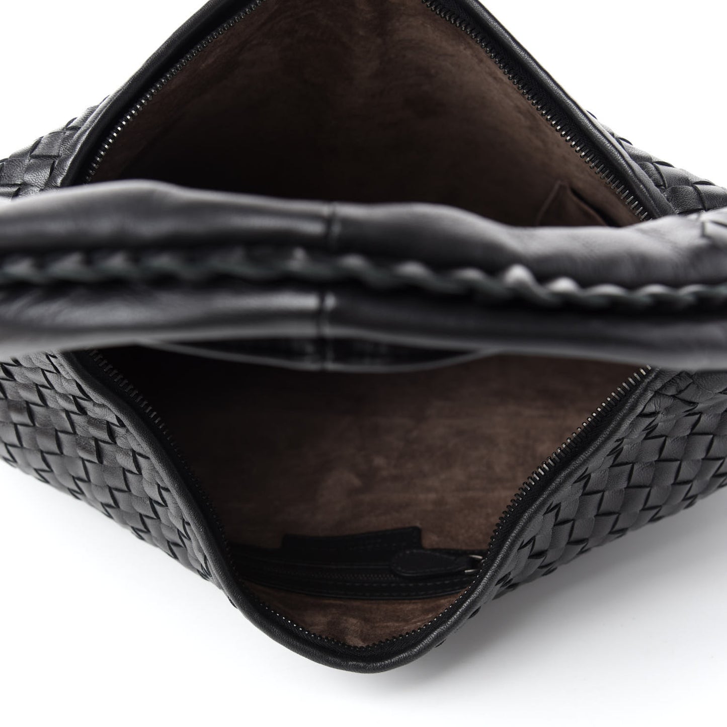 Nappa Intrecciato Large Veneta Hobo Black