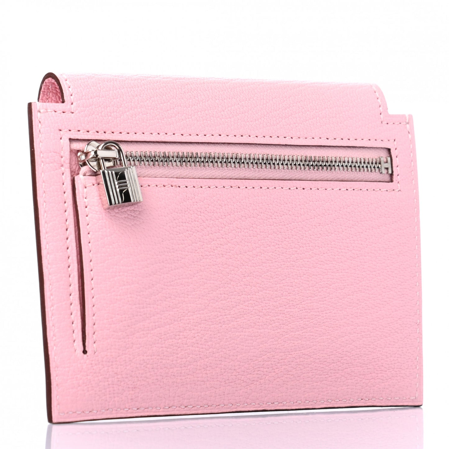 Chevre Mysore Kelly Pocket Compact Wallet Rose Sakura