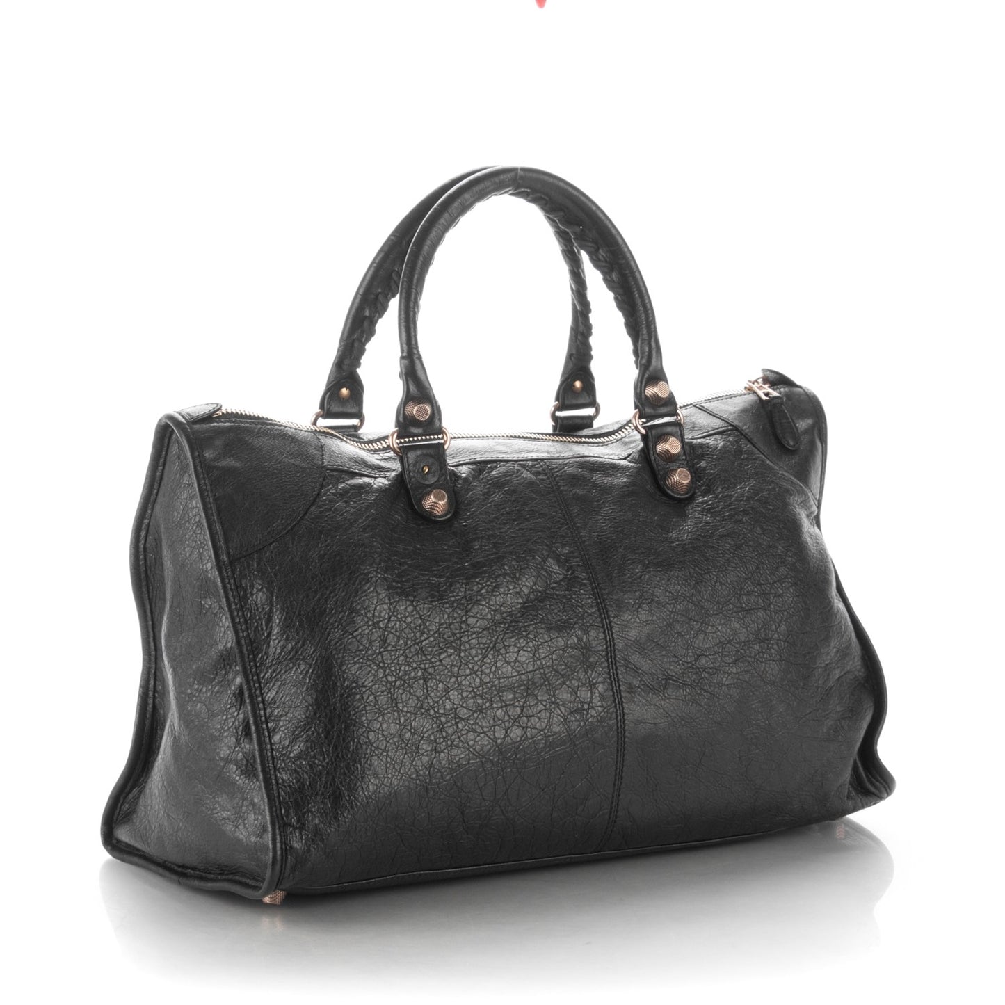 Agneau Giant 12 Rose Gold Hardware Work Black