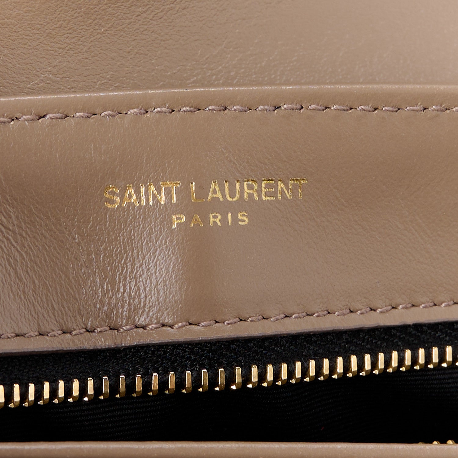 Saint Laurent Calfskin Y Quilted Monogram Toy Loulou Crossbody Bag Taupe 6 of 11