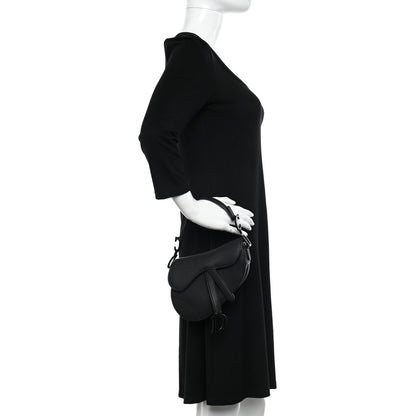 Christian Dior Ultra Matte Calfskin Mini Saddle Bag Black 2 of 10