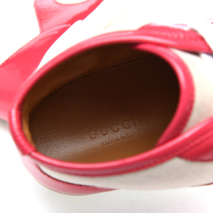 Gucci Canvas GG High Top Sneakers 40 Red 9 of 10
