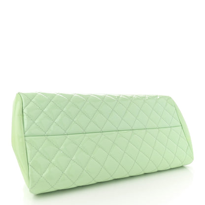 Chanel Patent Quilted Medium Just Mademoiselle Light Green 4 of 13