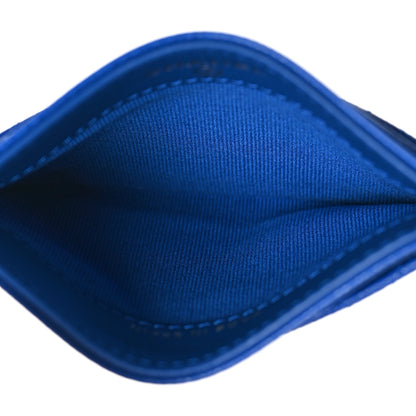 Chanel Caviar Quilted Card Holder Blue 5 of 9