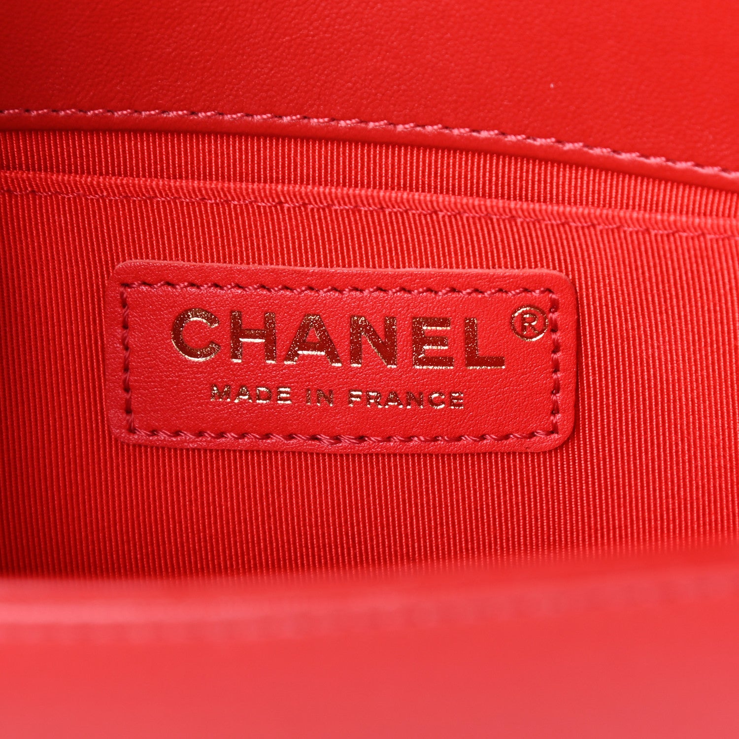 Chanel Lambskin Quilted Small Boy Flap Red 6 of 10
