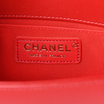 Chanel Lambskin Quilted Small Boy Flap Red 6 of 10