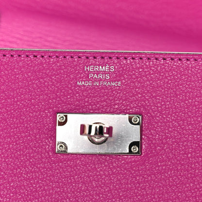Hermes Chevre Mysore Kelly Wallet To Go Magnolia 5 of 9