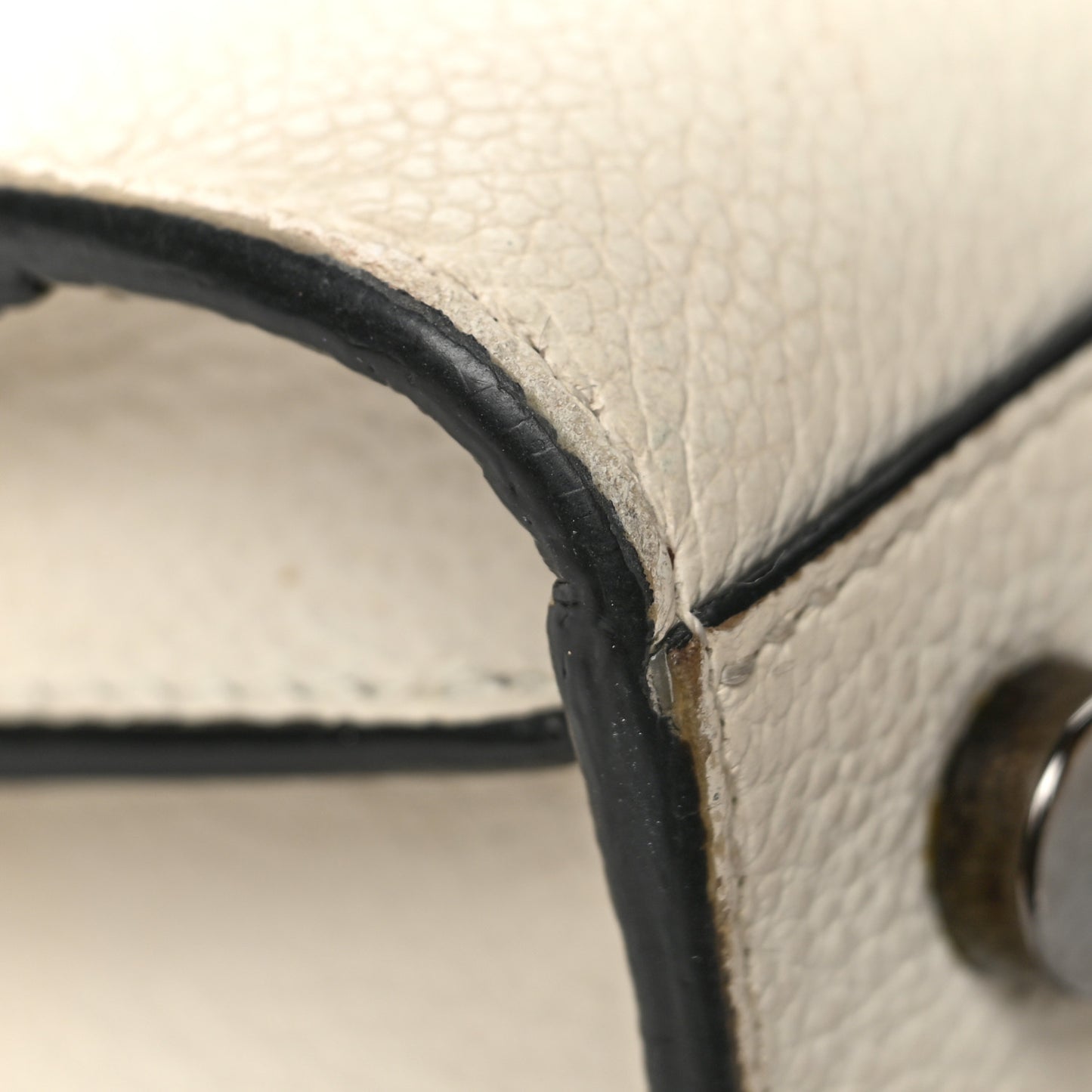 Grained Calfskin Nano Sac De Jour Porcellana Black
