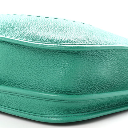 Hermes Taurillon Clemence Evelyne III PM Vert Jade 10 of 11