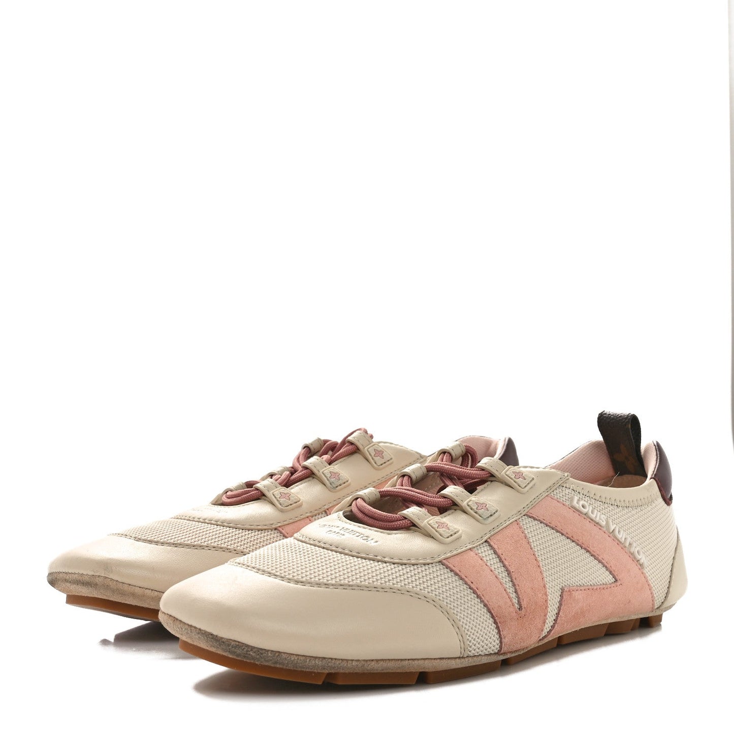 Suede Calfskin LV Sneakerina 39 Pink