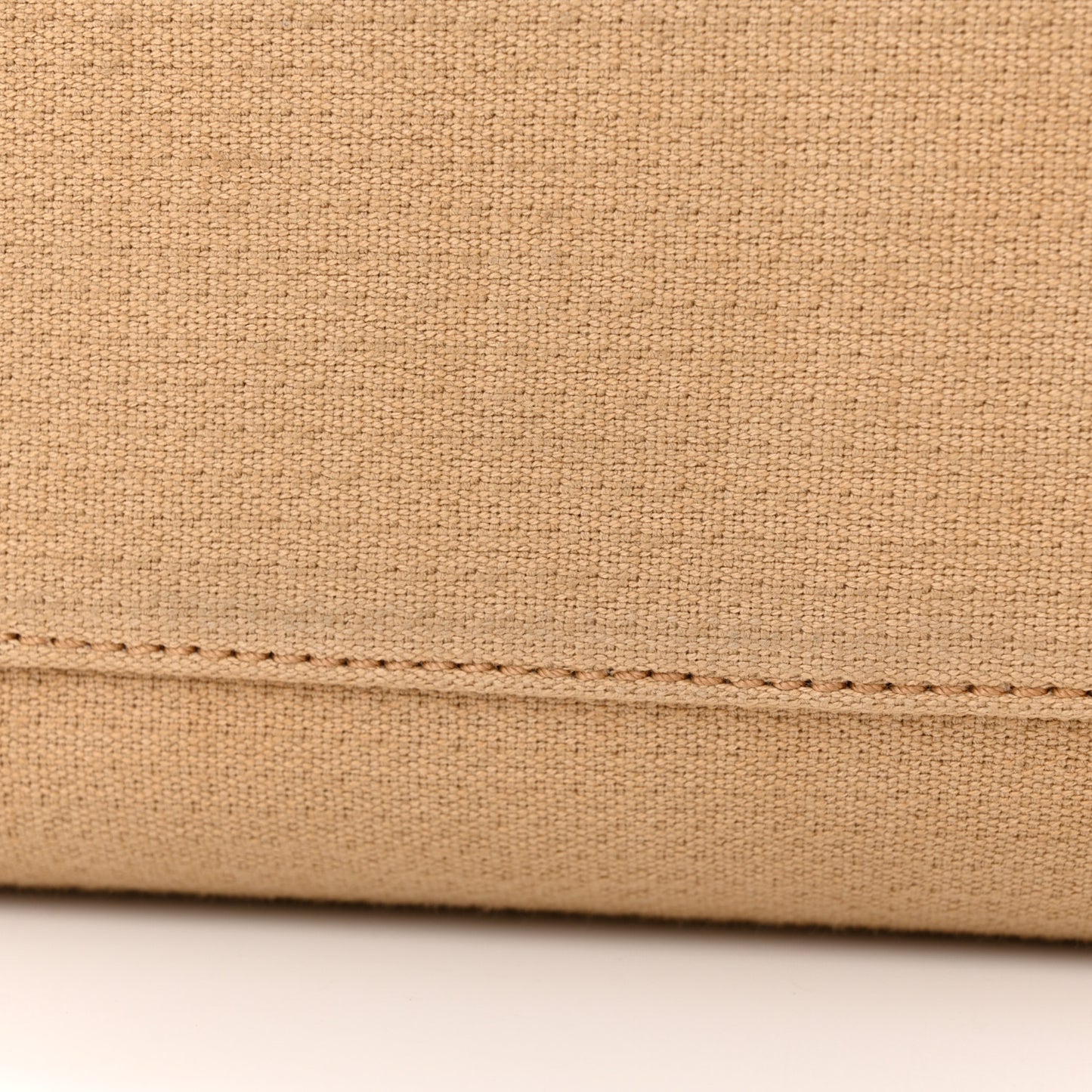 Canvas Deauville Bowling Bag Beige