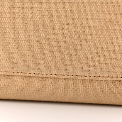 Chanel Canvas Deauville Bowling Bag Beige 18 of 18