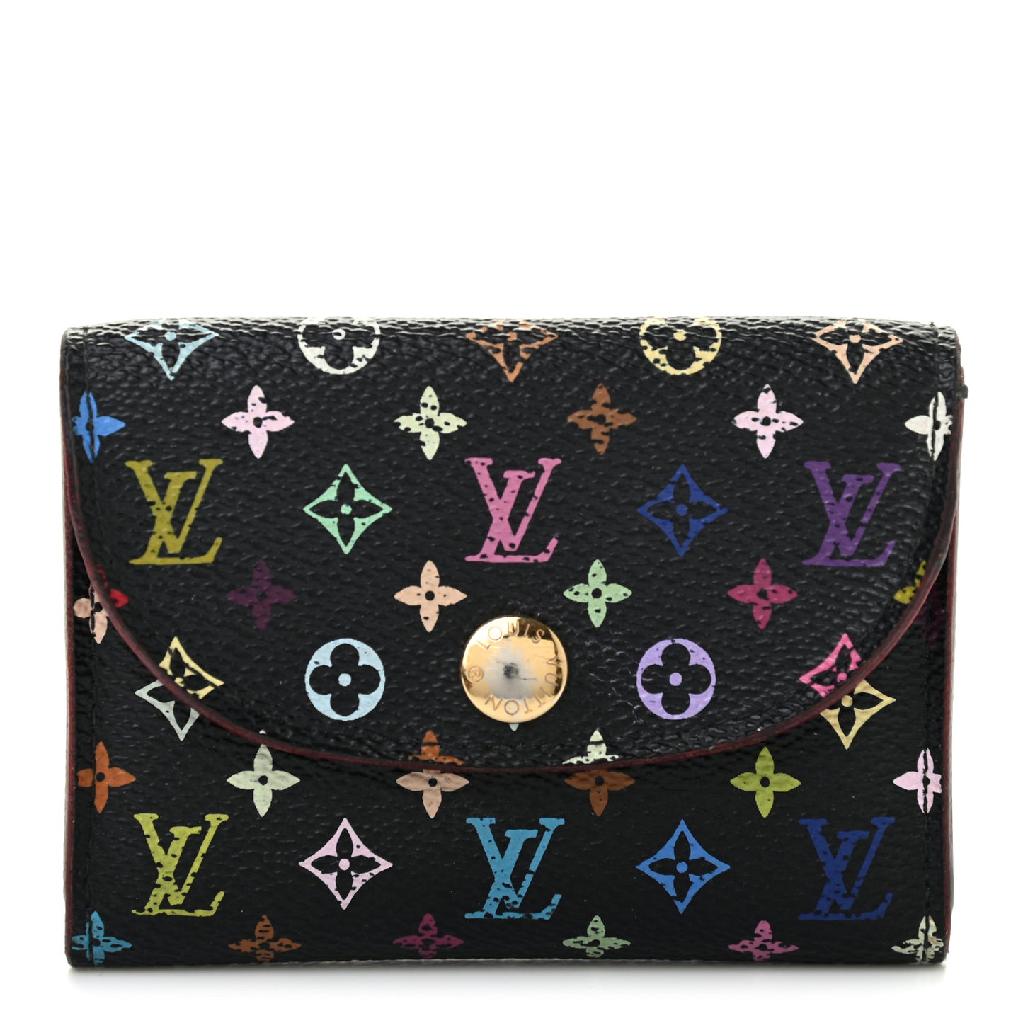 Monogram Multicolor Business Card Holder Black Grenade
