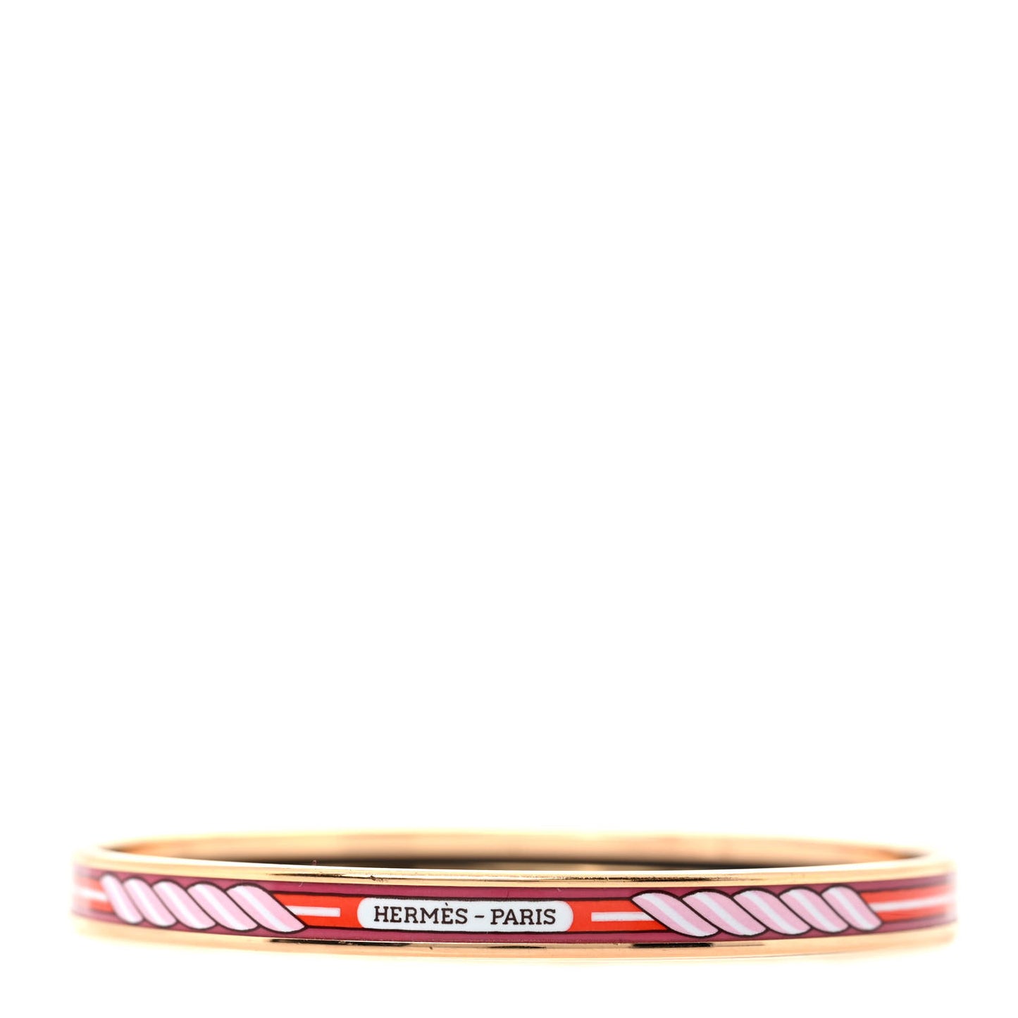 Enamel Quadrige Printed Extra Narrow Bracelet 65