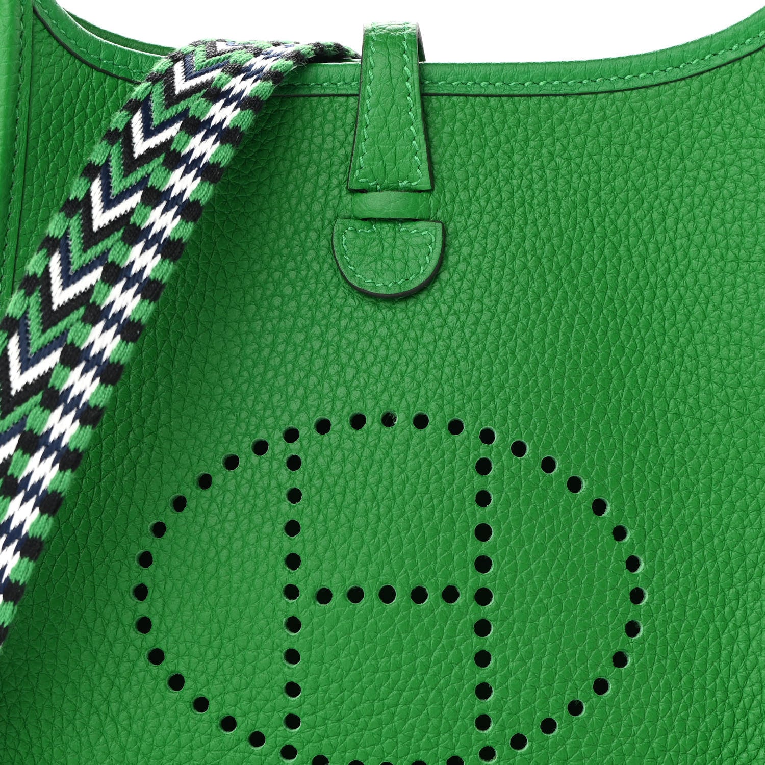 Hermes Taurillon Clemence Allegro Evelyne TPM Bamboo 8 of 10