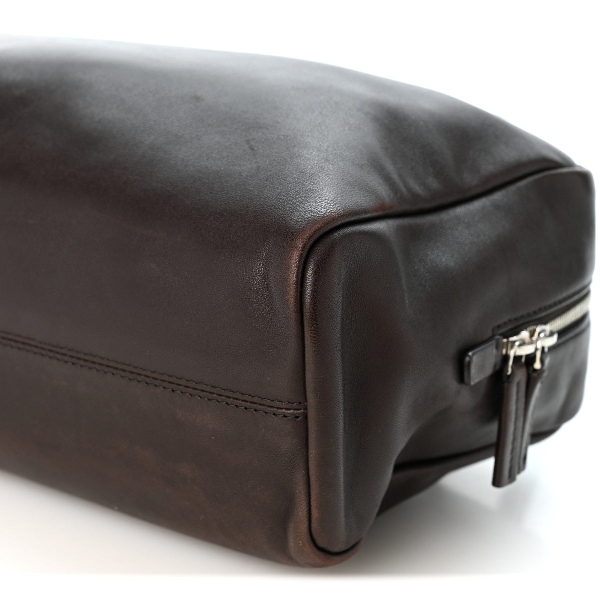 The Row Nappa Astra Bowling Bag Dark Brown Ans 9 of 9