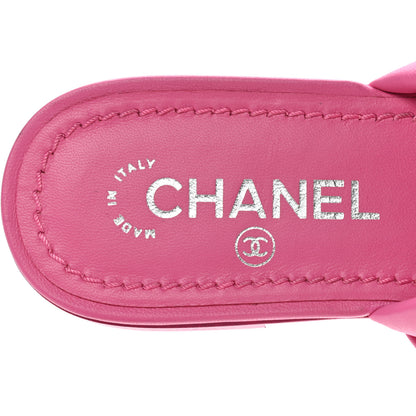 Chanel Lambskin Chain Thong Sandals 35.5 Fuchsia 7 of 9