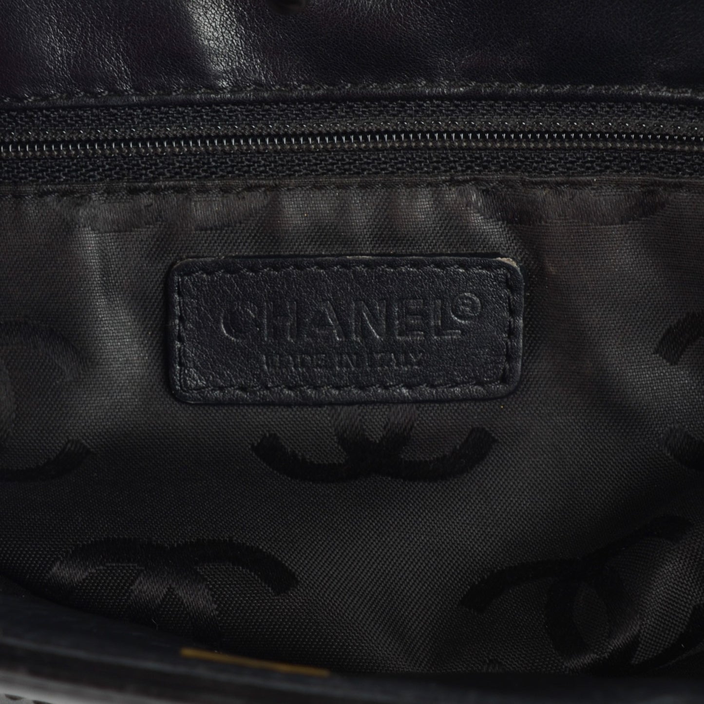 Calfskin Shopping Tote Black