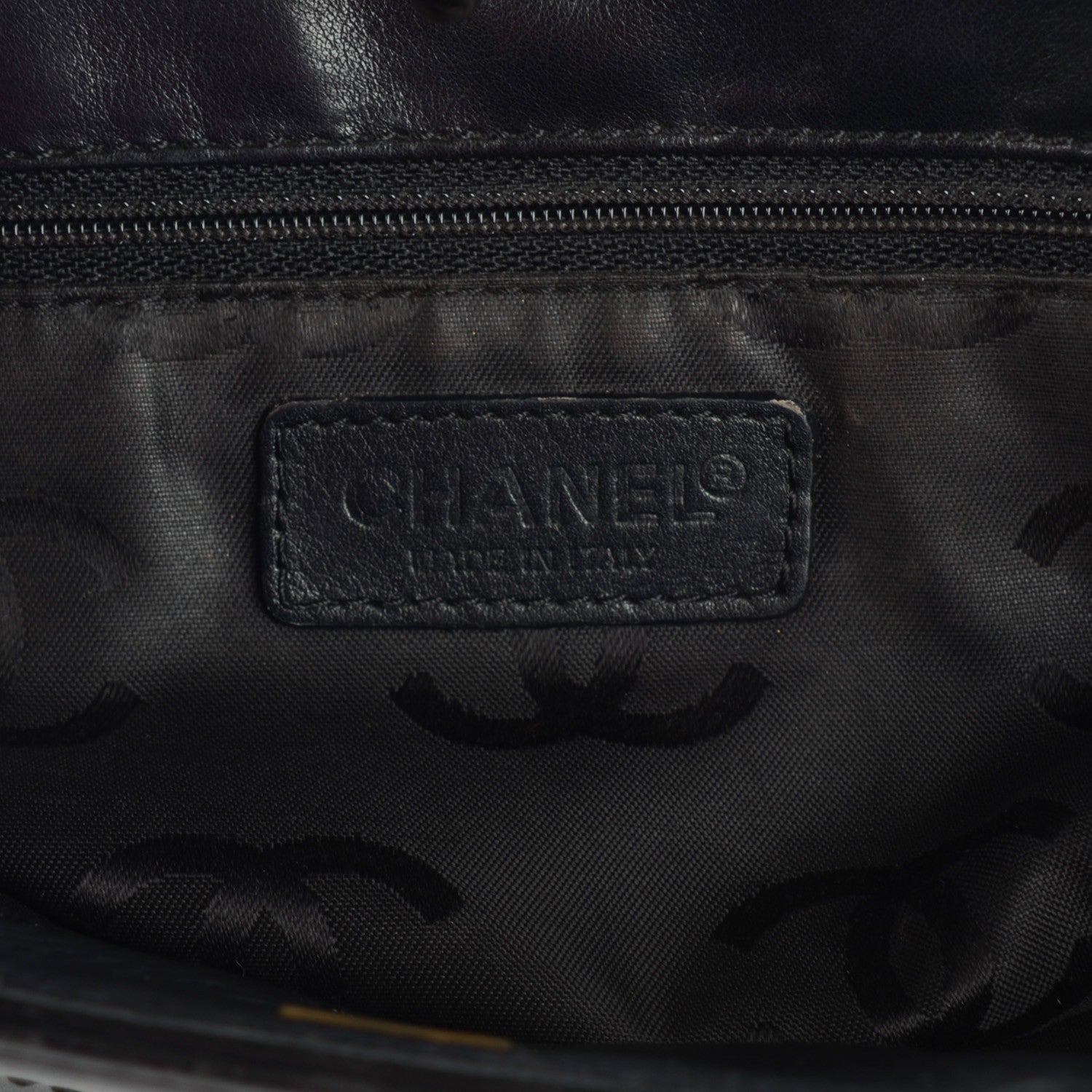 Chanel Calfskin Shopping Tote Black 9 of 12