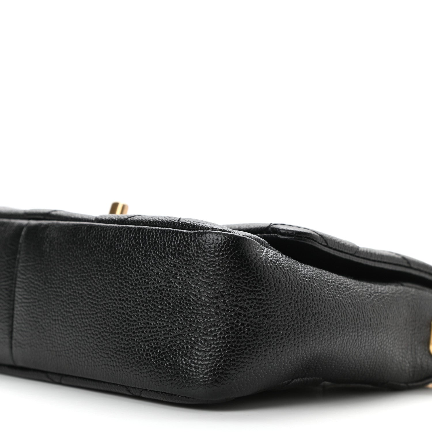 Chanel Shiny Caviar Quilted Small Chain Melody Flap Black 10 of 10