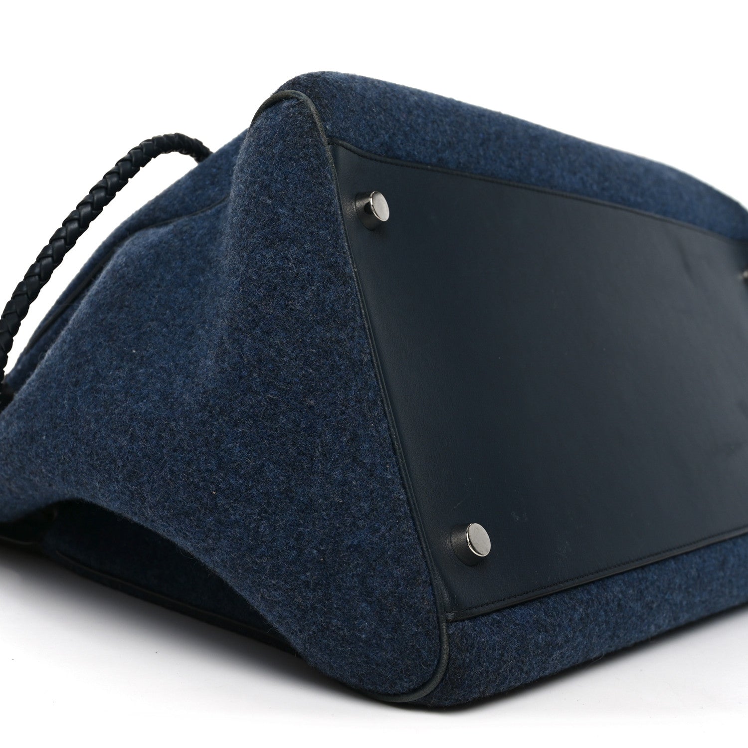 Mulberry Felt Calfskin Oversized Iris Weekend Bag Midnight 14 of 17