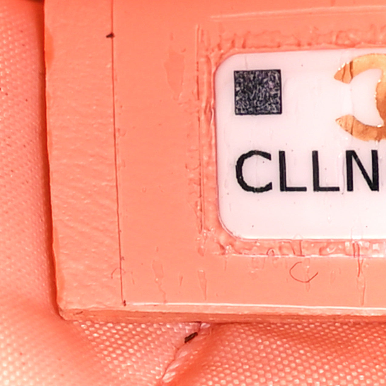 Chanel Caviar Quilted Small Curvy Pouch Cosmetic Case Light Orange 7 of 11