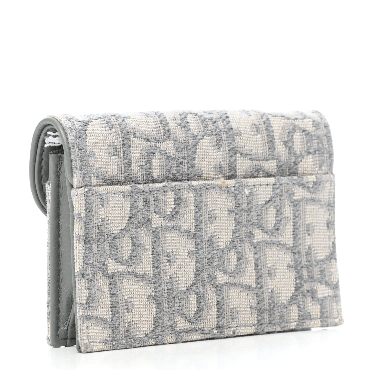 Oblique Saddle Card Holder Gray