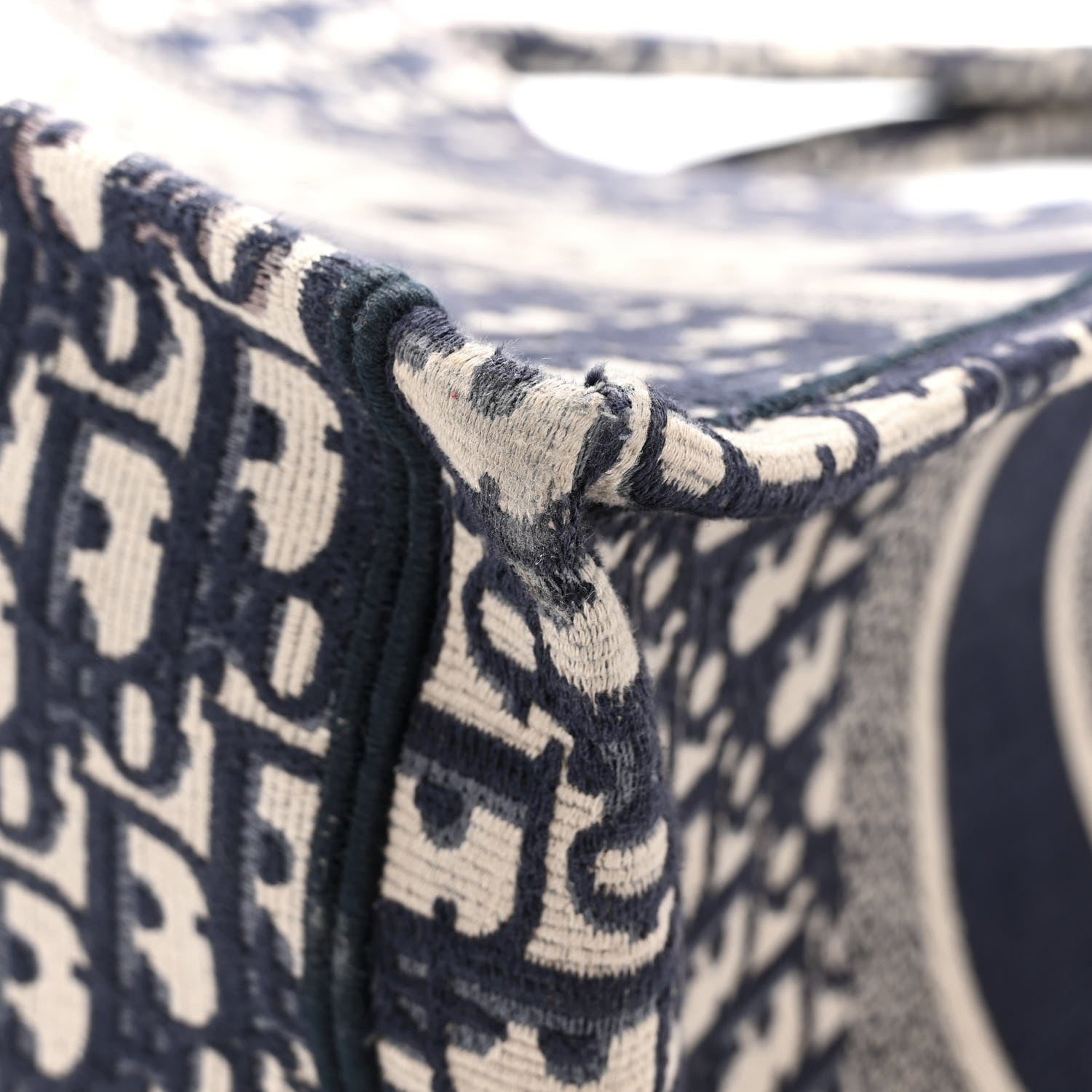 Christian Dior Oblique Medium Book Tote Blue Multicolor 11 of 14