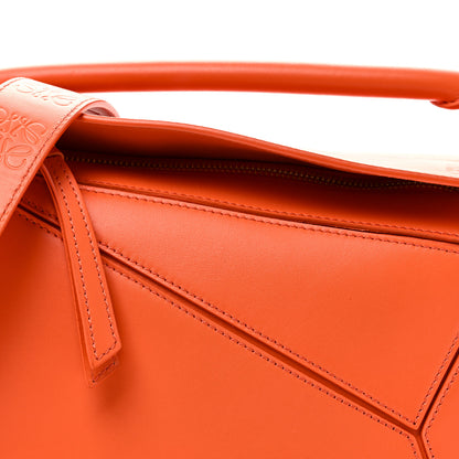 Loewe Satin Calfskin Small Puzzle Bag Orange 7 of 9