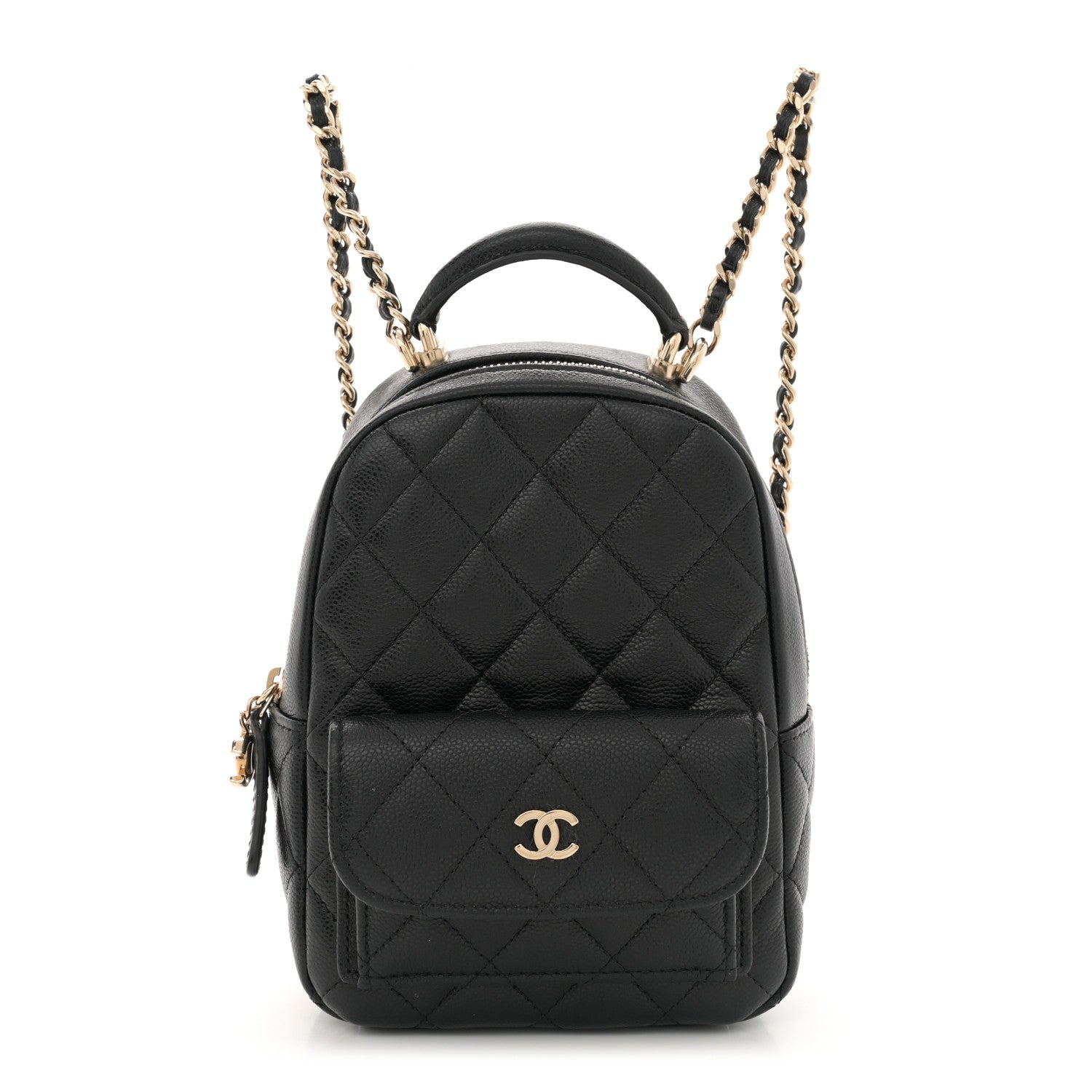 Chanel Caviar Quilted CC Mini Classic Backpack Black 1 of 11