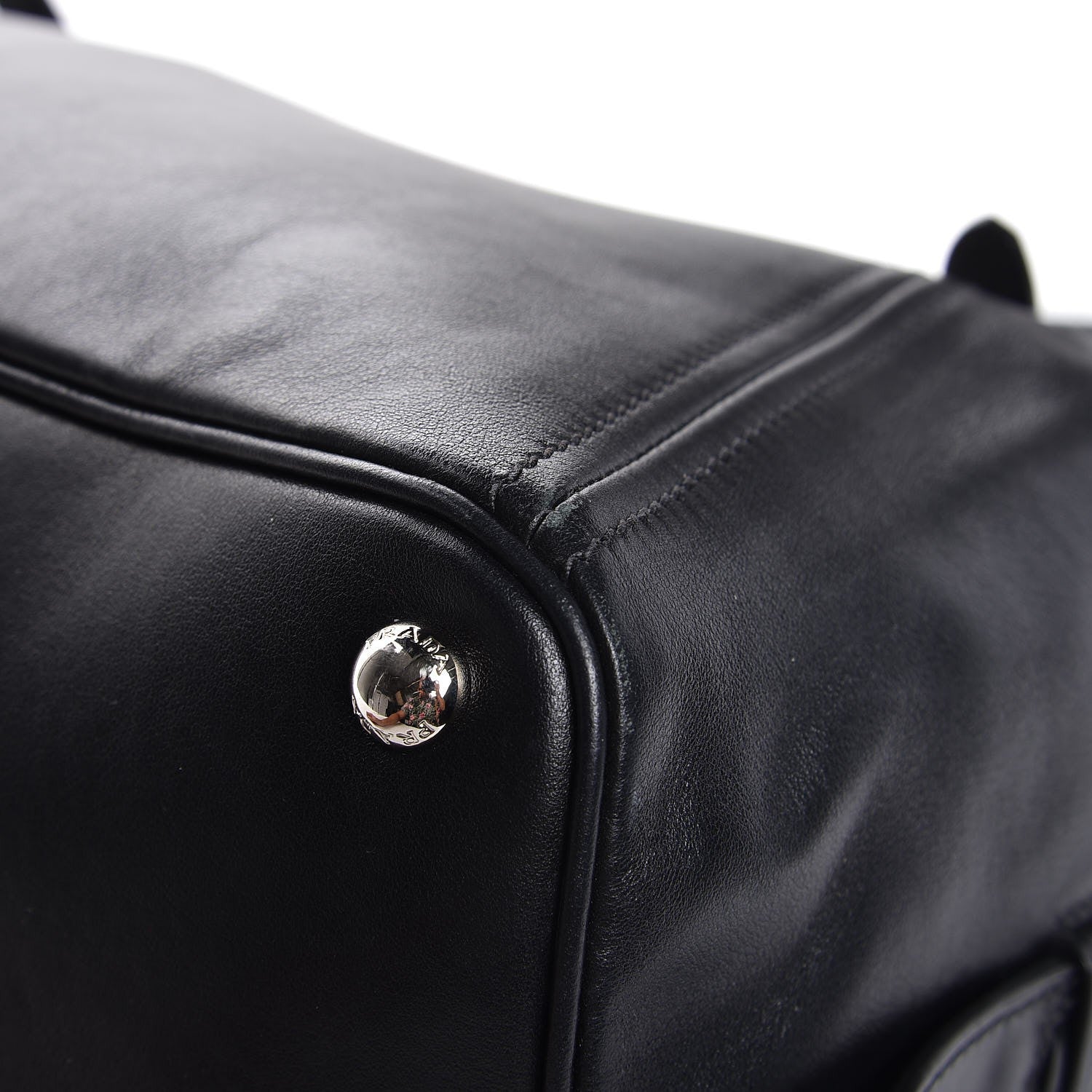 Prada Soft Calf Large Satchel Nero Black 9 of 13