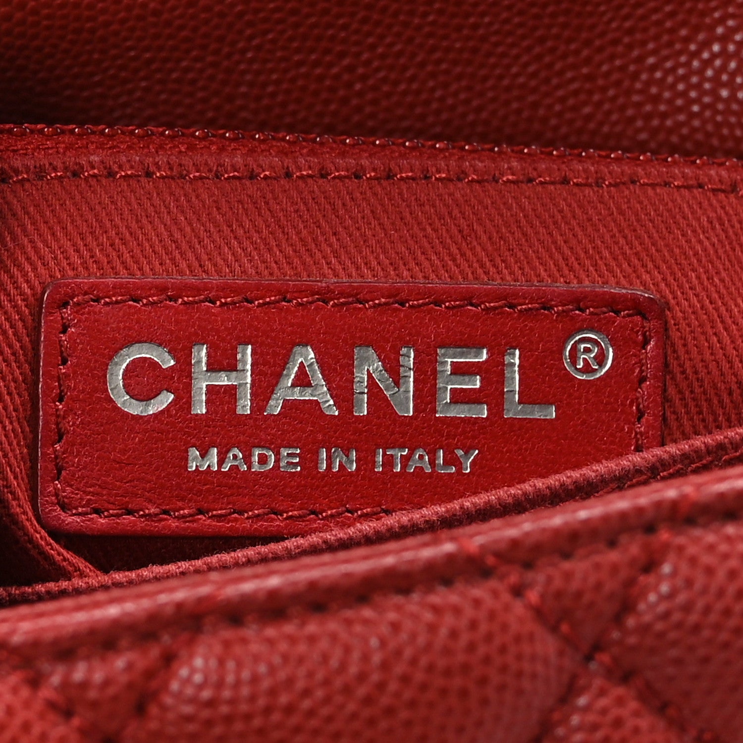 Chanel Caviar Quilted Mini Coco Handle Flap Red 6 of 10