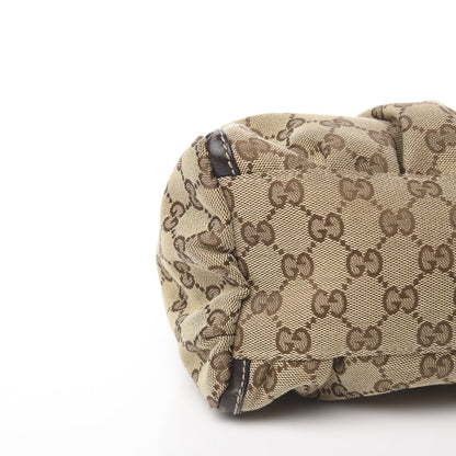 Gucci Monogram Medium D Gold Ring Hobo Dark Brown 6 of 8
