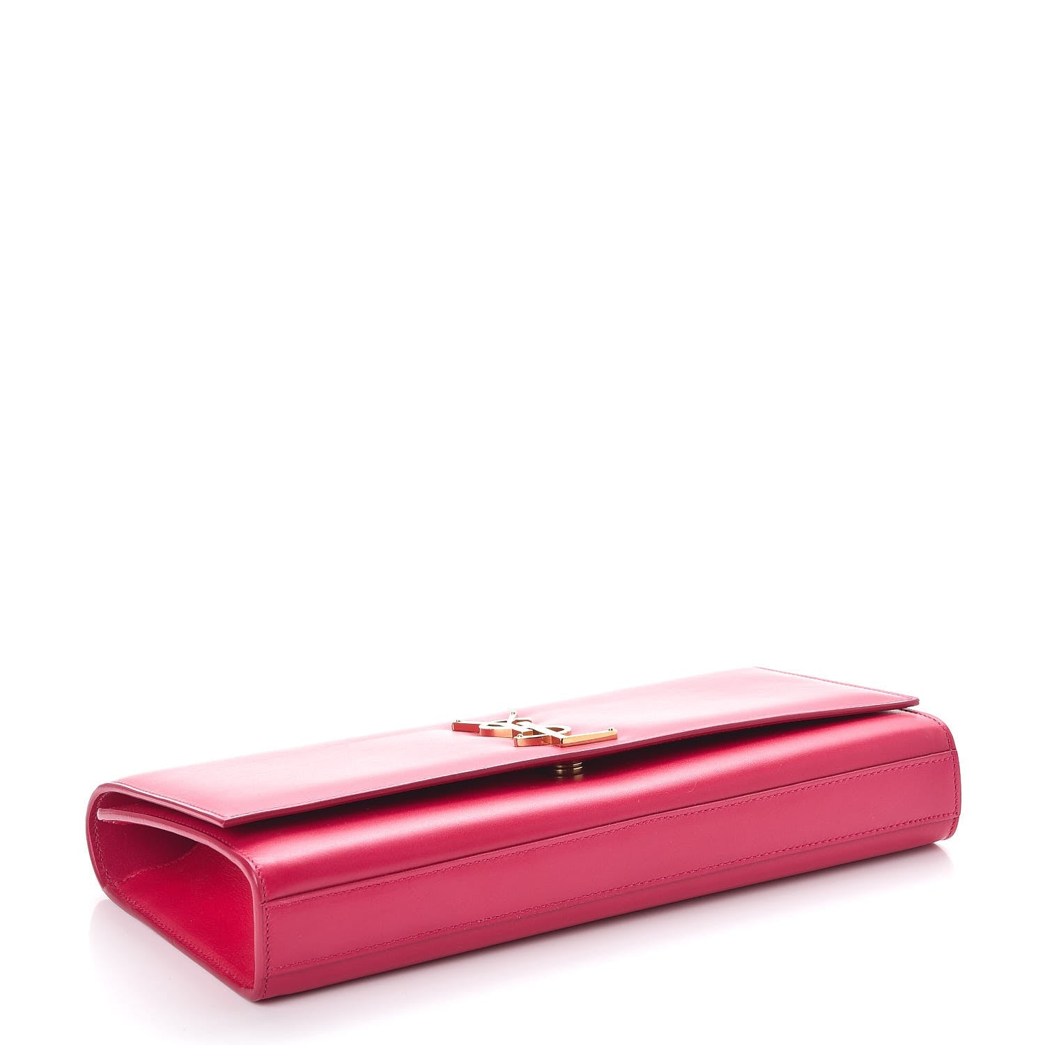 Saint Laurent Calfskin Classic Monogram Clutch Fuschia 4 of 7