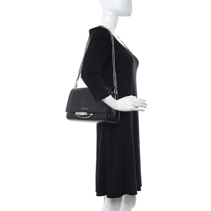 Alexander McQueen Calfskin Crocodile Embossed The Story Shoulder Bag Black 2 of 9