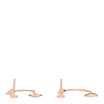 Hermes 18K Rose Gold TPM Chaine D'Ancre Punk Earrings 3 of 4