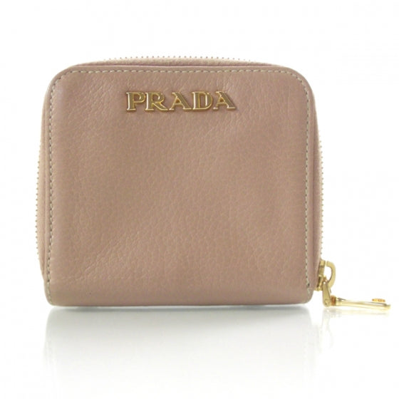 Leather Compact Zip Around Wallet Cipria