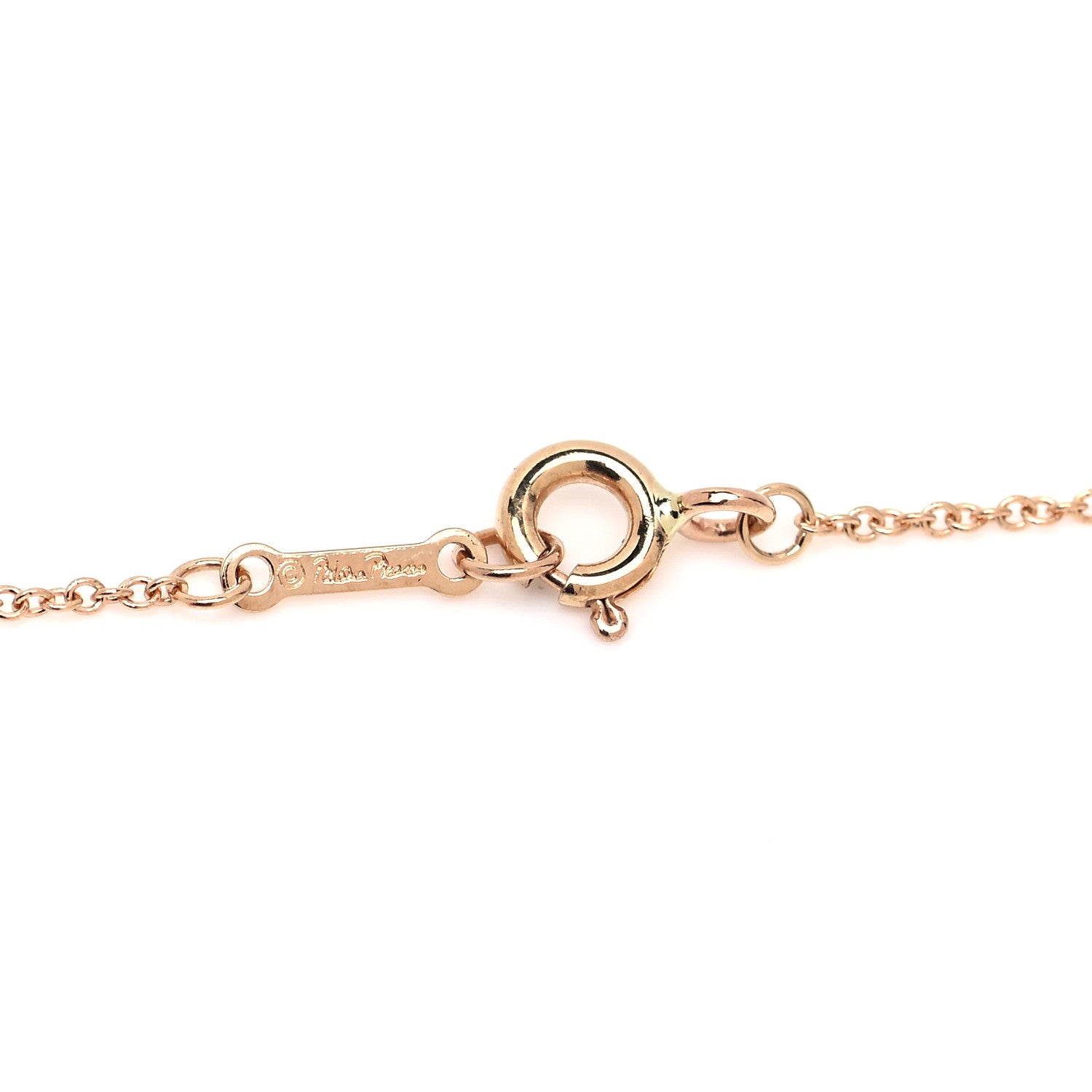 Tiffany 18K Rose Gold Diamond Small Paloma's Graffiti Love Pendant Necklace 5 of 6