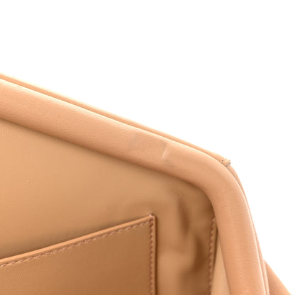Bottega Veneta Calfskin Tip Clutch Almond 11 of 15