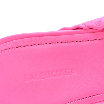 Balenciaga Smooth Nappa Pointed Toe Scrunch Knife 40mm Mules 38 Fluo Pink 8 of 10