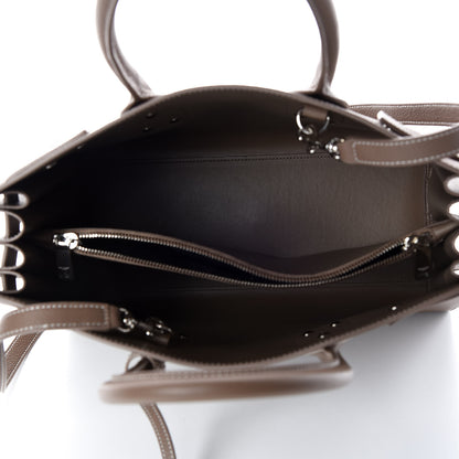 Saint Laurent Grained Calfskin Small Sac De Jour Taupe 7 of 9