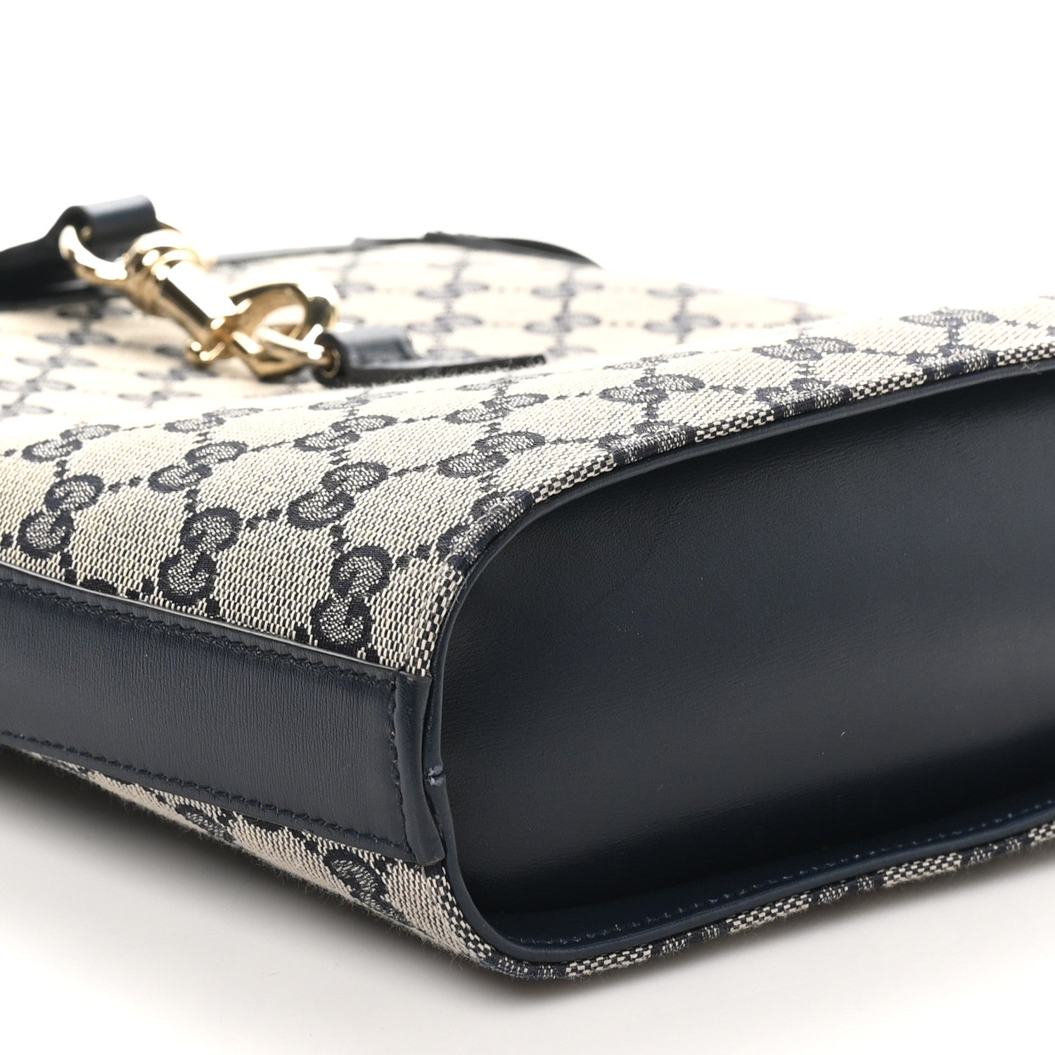 Gucci Monogram Messenger Bag Navy 9 of 10