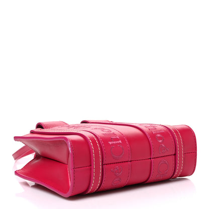 Chloe Calfskin Mini Woody Ribbon Tote Fizzy Pink 4 of 12