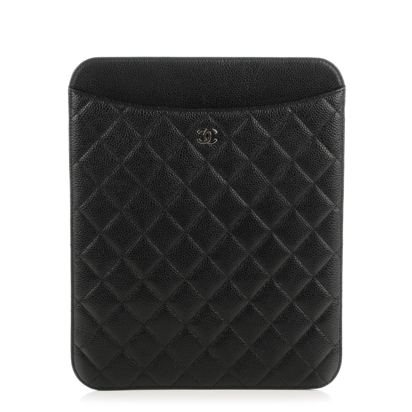 Caviar Quilted iPad Case Black