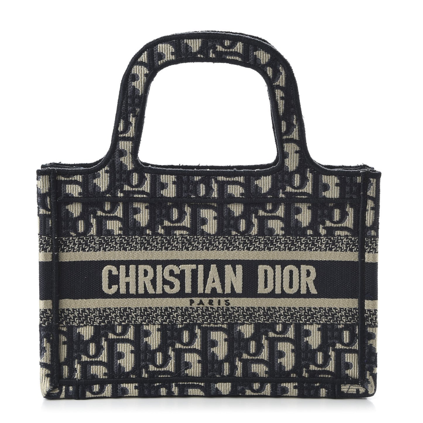Oblique Mini Book Tote Blue Multicolor
