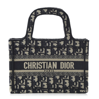 Christian Dior Oblique Mini Book Tote Blue Multicolor 1 of 9
