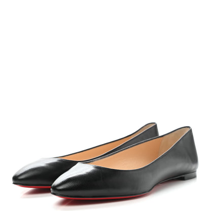 Christian Louboutin Shiny Nappa Eloise Flats 37.5 Black 3 of 8