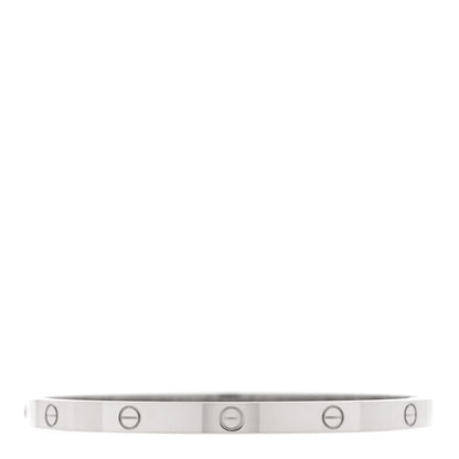 Cartier 18K White Gold Medium LOVE Bracelet 18 2 of 7