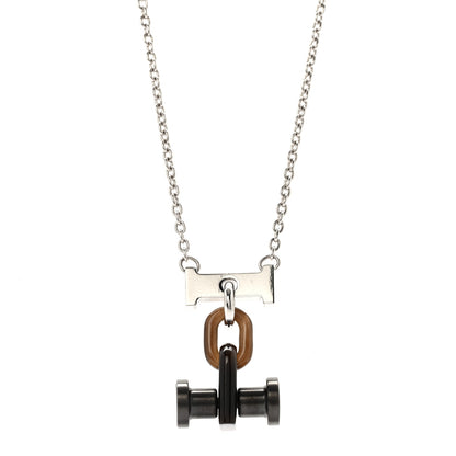 Hermes Palladium Buffalo Horn Mobile Necklace 4 of 6