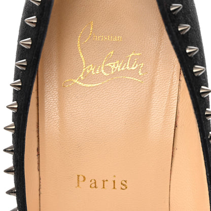 Christian Louboutin Veau Velours Anjalina 100 Pumps 39 Black 6 of 19